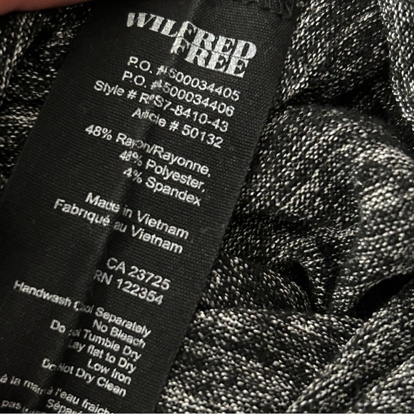 ❤️ Wilfred Free Charcoal Long Sleeve Dress XXS - Picture 11 of 13